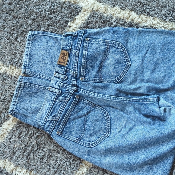 Vintage Riders By Lee Distressed Denim High Rise Straight Leg Mom Jean 26" - Picture 10 of 11